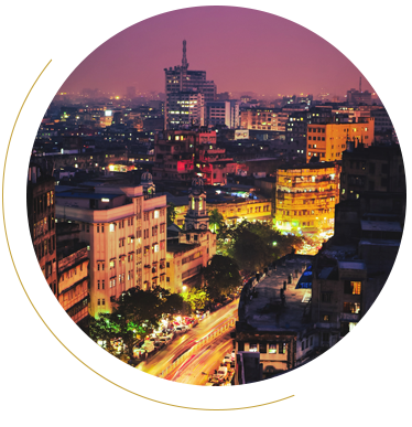 Kolkata city night view